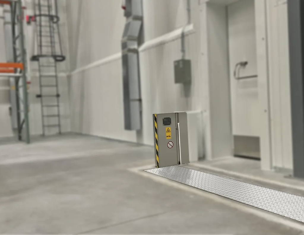 Fire spillbarrier in an Anhamm factory